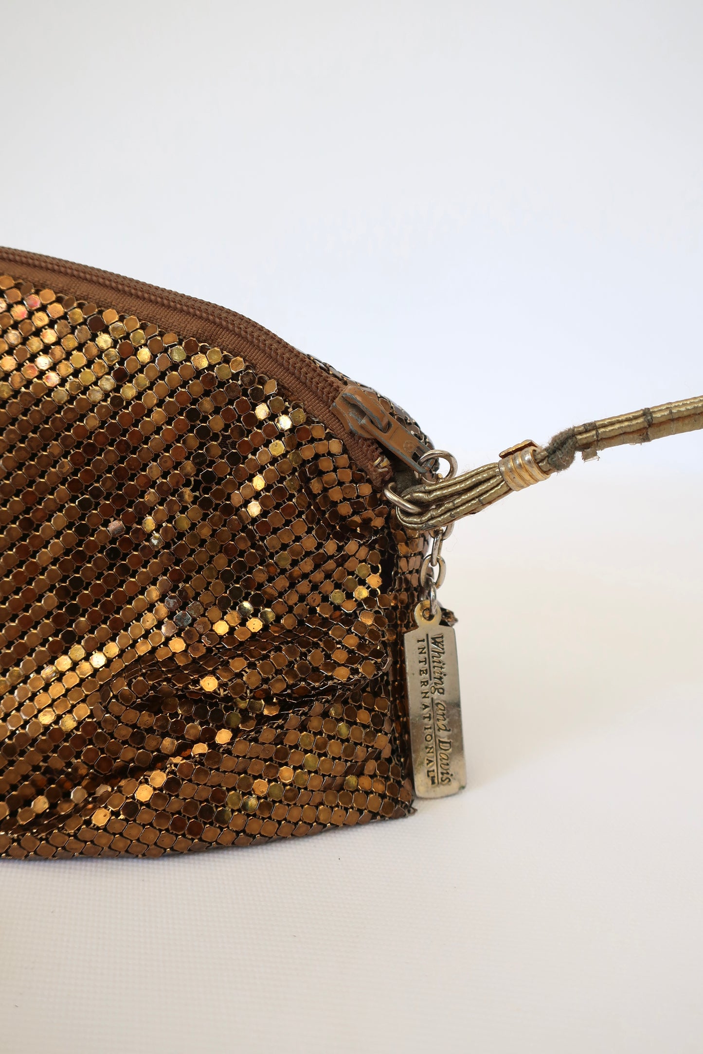 Whiting & Davis Gold Mesh Metal Bag