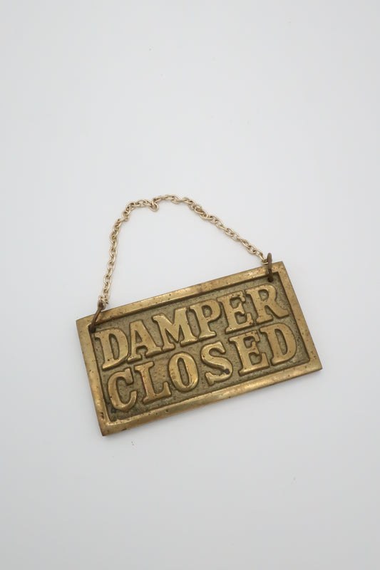 Brass Damper Closed
