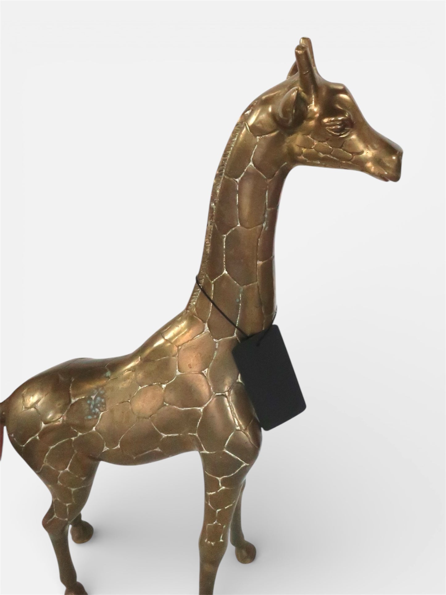 MCM Solid brass giraffe statue