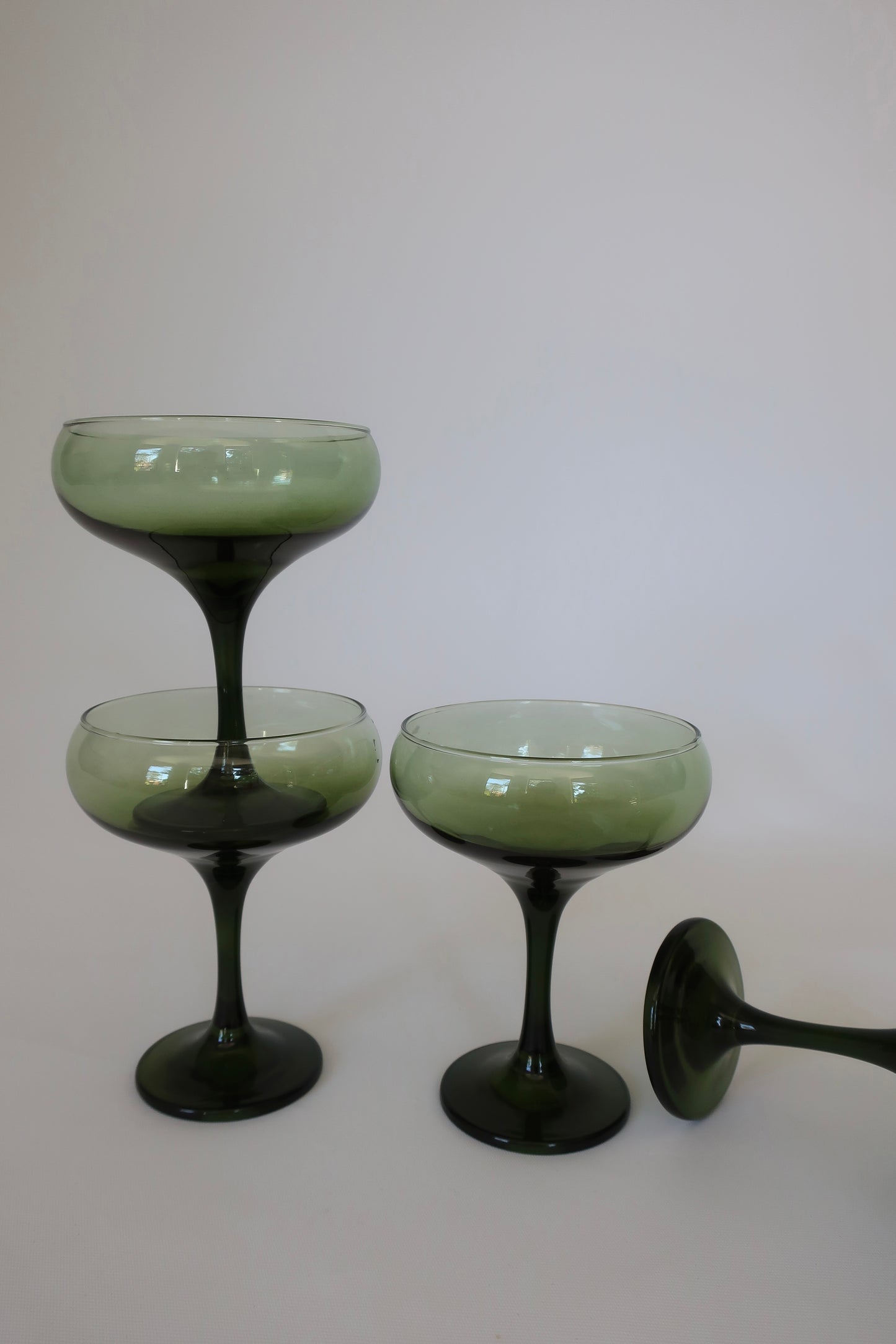 Green Coupe Glasses