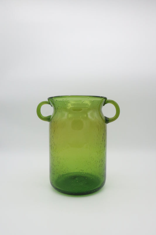 Green Handled Vase