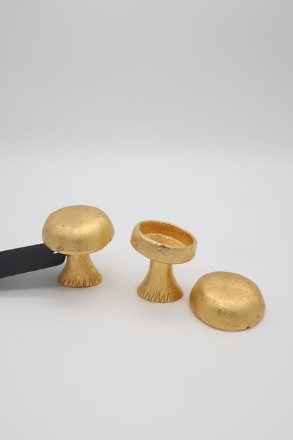 Gold Lidded Muhsrooms