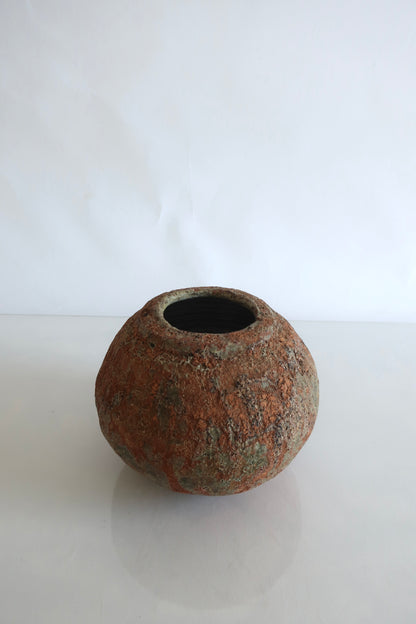 Clay Round Vase