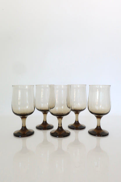 Libbey Tawny Wine Glasses