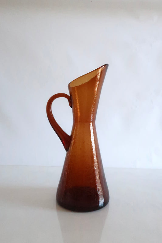 Amber Pilgrim Crackle Pitcher