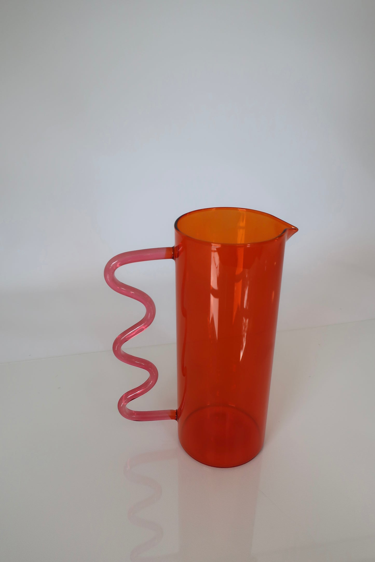 Amber & Pink Squiggle Pitcher