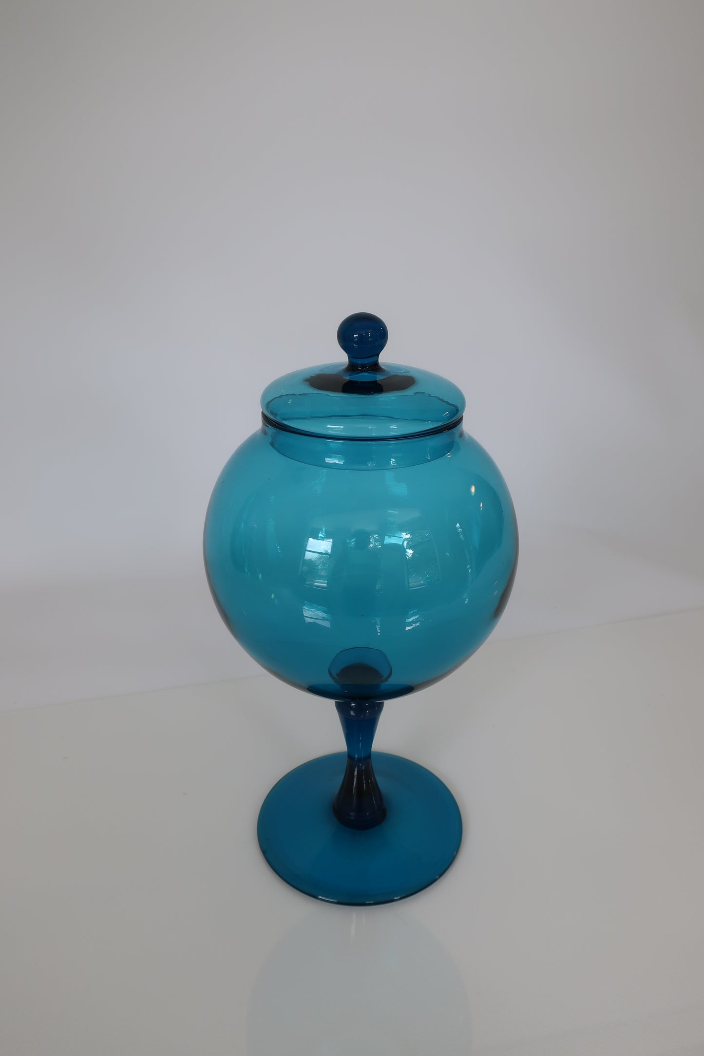 Empoli Blue Lidded Compote