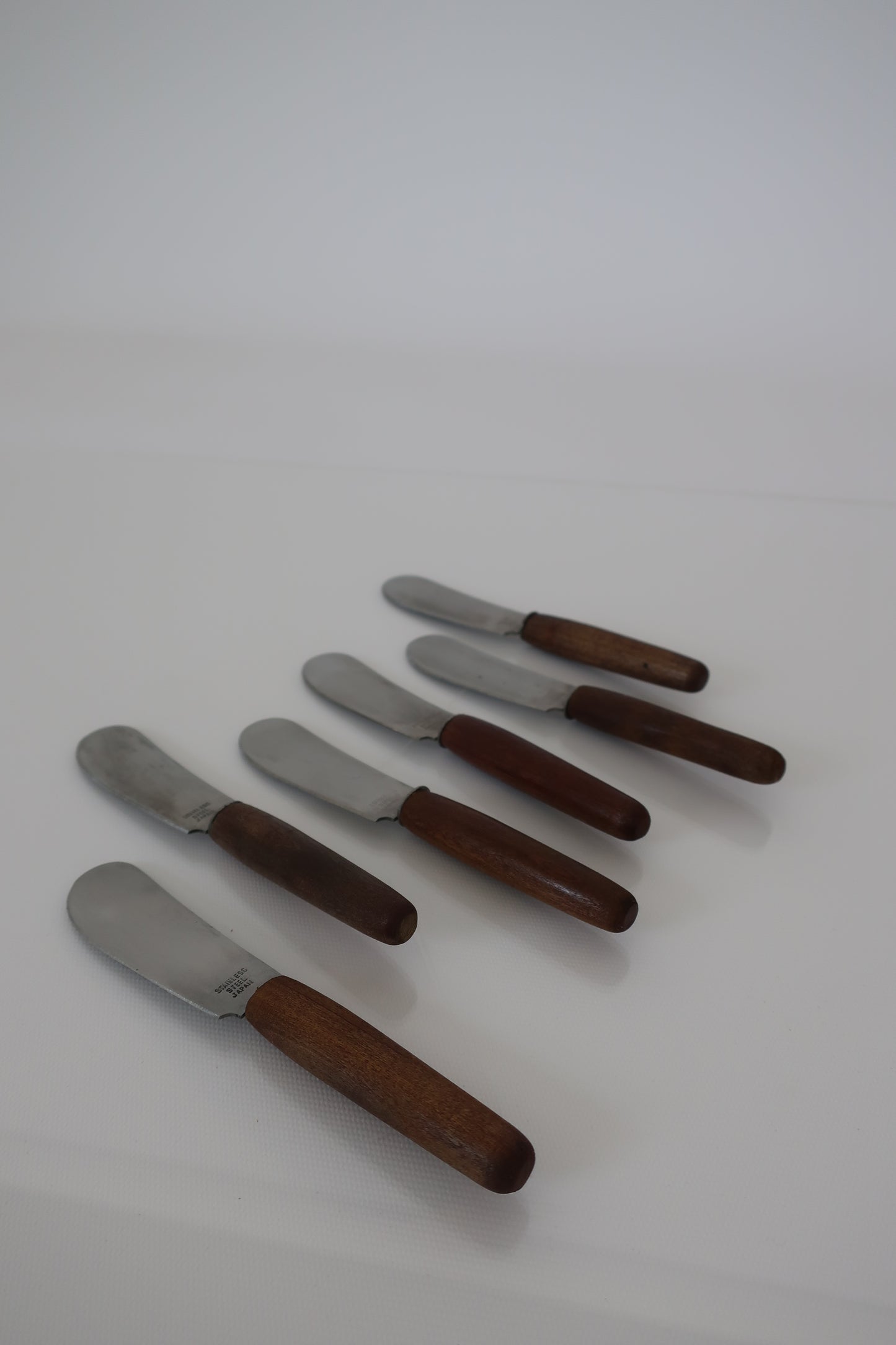 Stainless Steel & Teak Cheese Knives