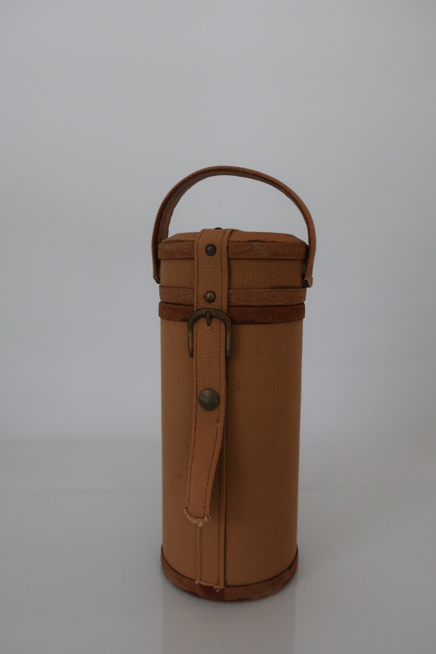 Brown Canvas Wine Carrier