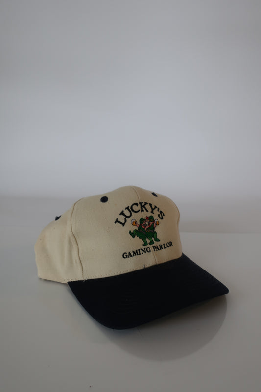 90's Lucky's Gaming Parlor Black Rimmed Hat