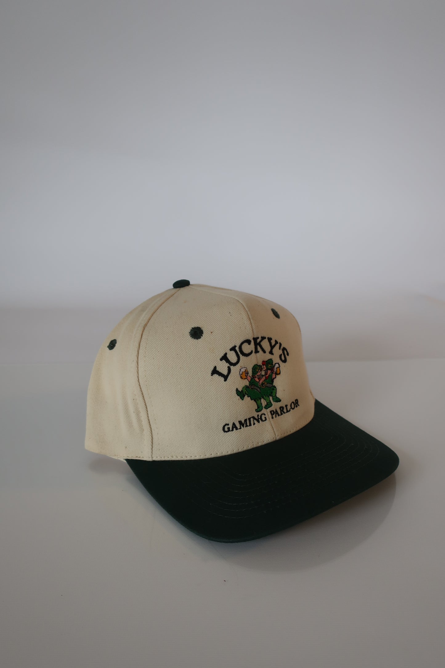 90's Lucky's Gaming Parlor Green Rimmed Hat