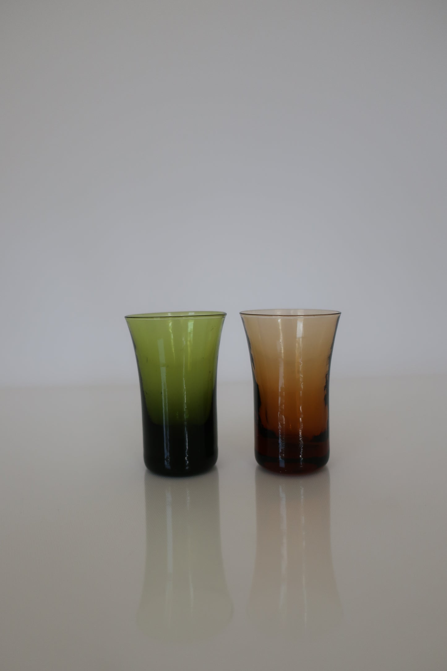 Amber & Green Shotglasses