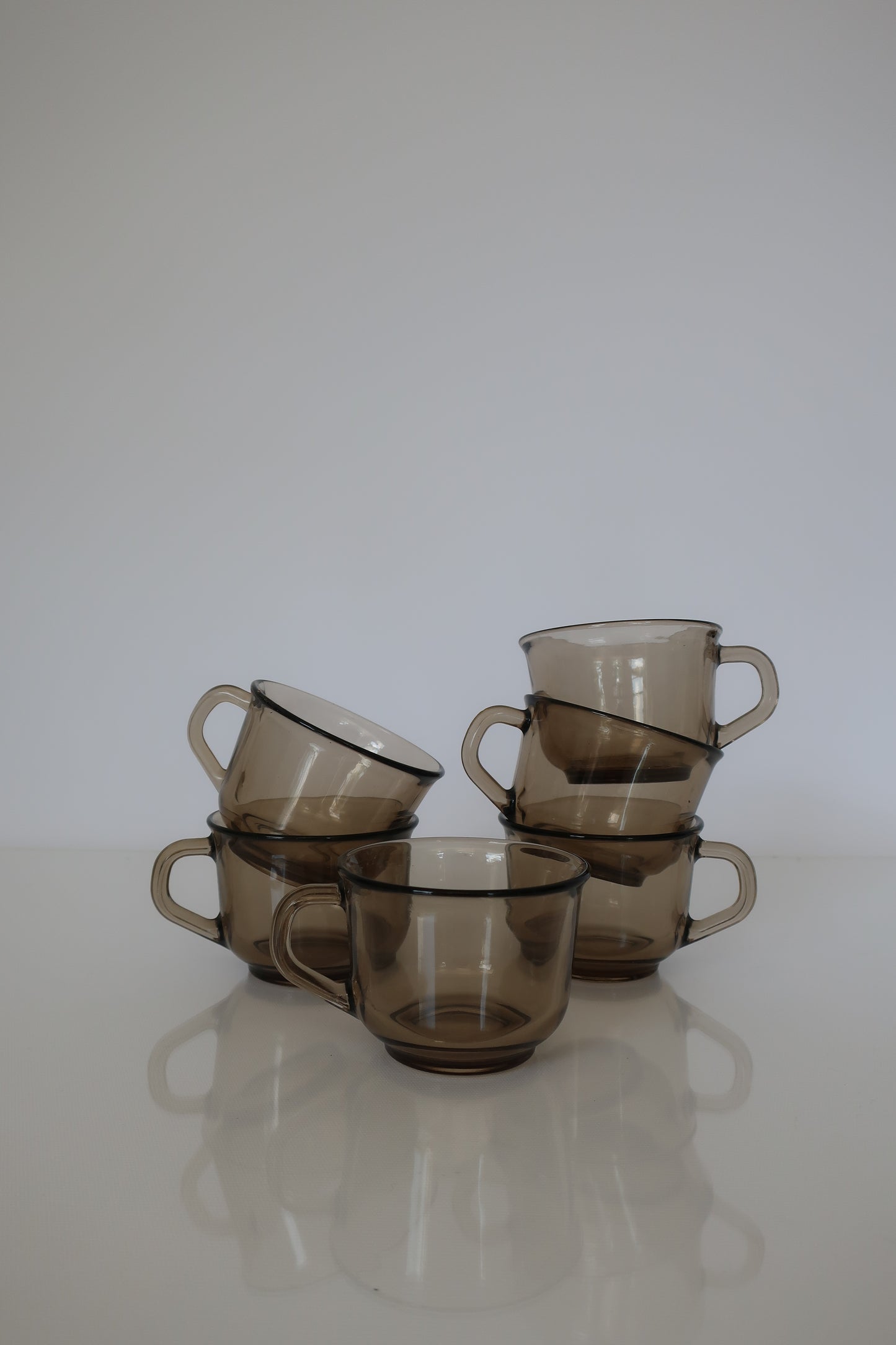 Arcoroc Brown Tea Cups