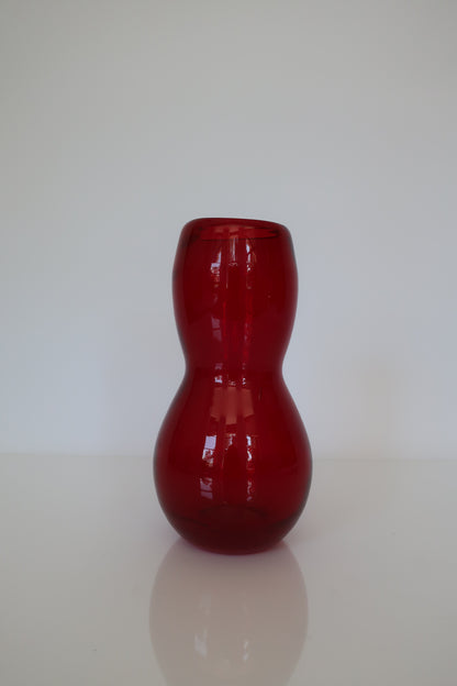 Handblown Red Vase