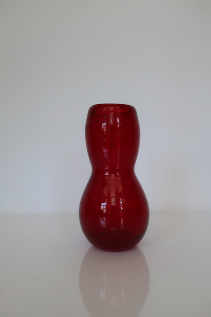 Handblown Red Vase