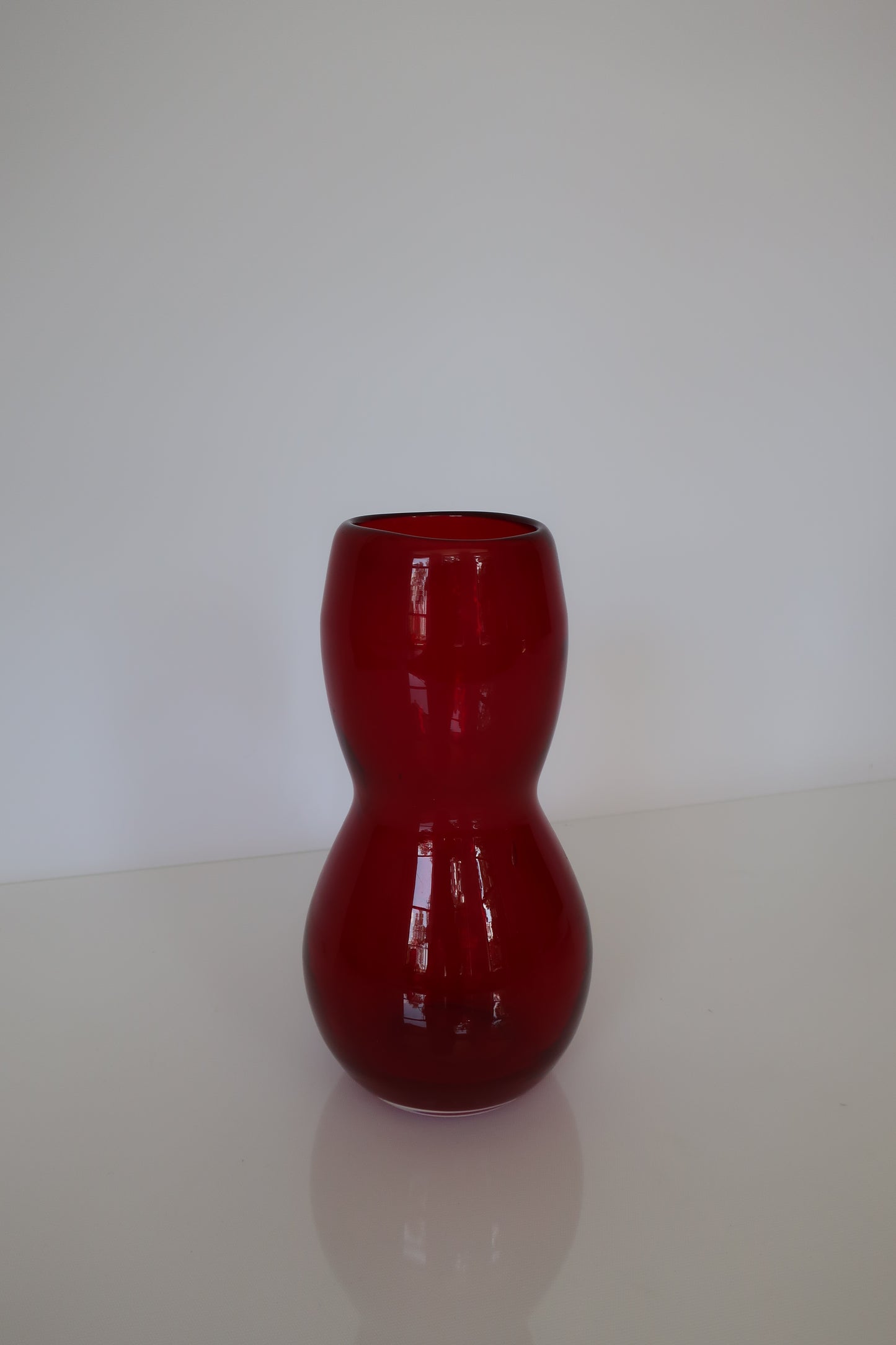 Handblown Red Vase