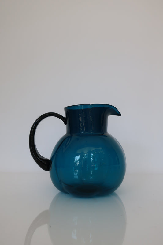 Smokey Teal Round Pitcher