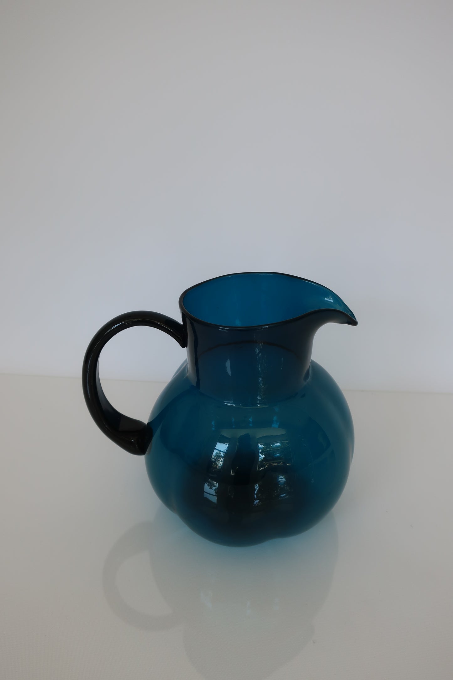 Smokey Teal Round Pitcher