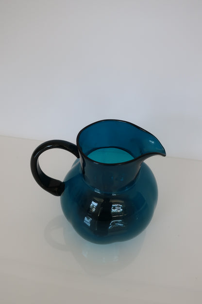 Smokey Teal Round Pitcher