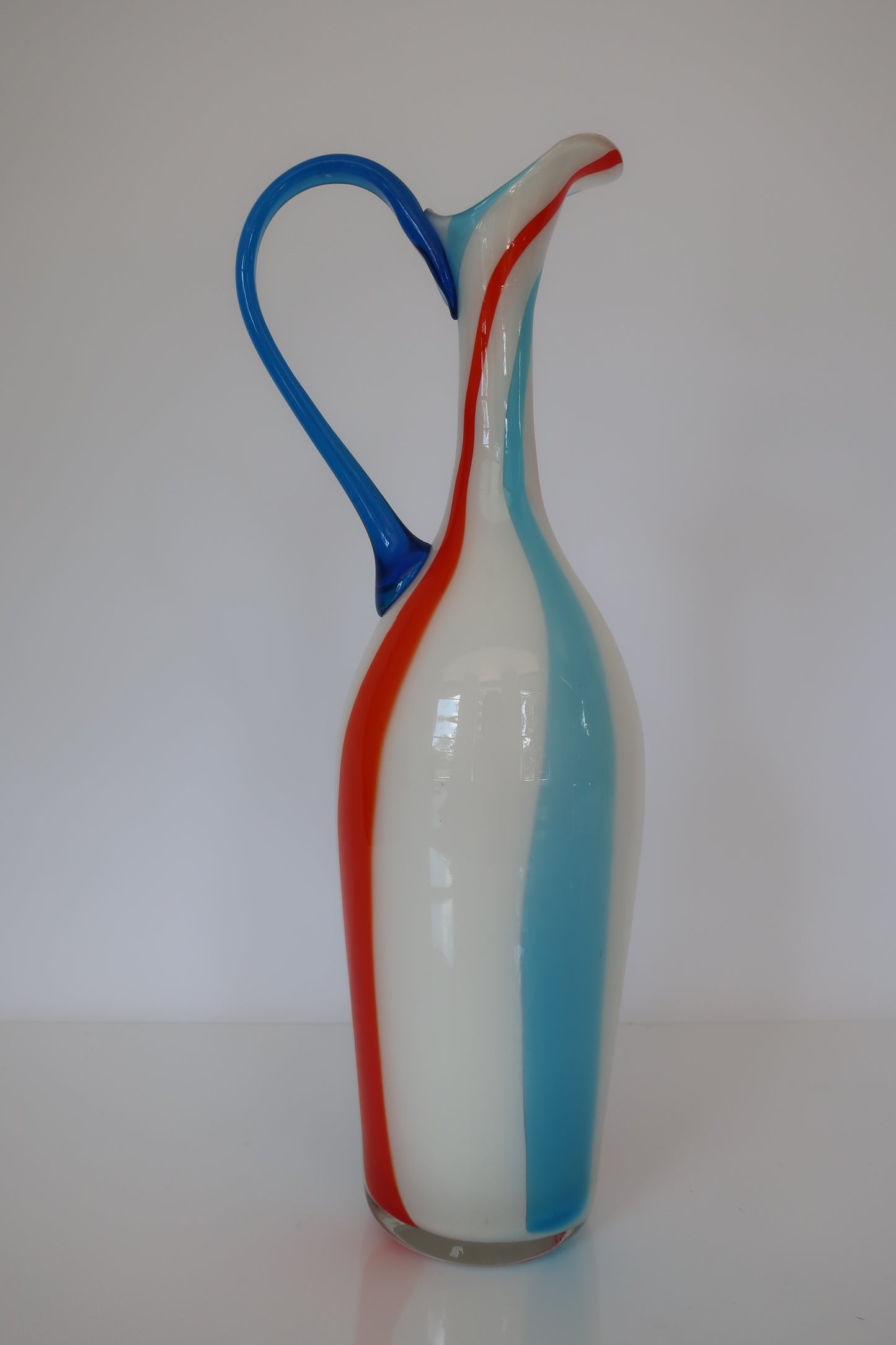 Italian Red, Blue & Milk Pitcher