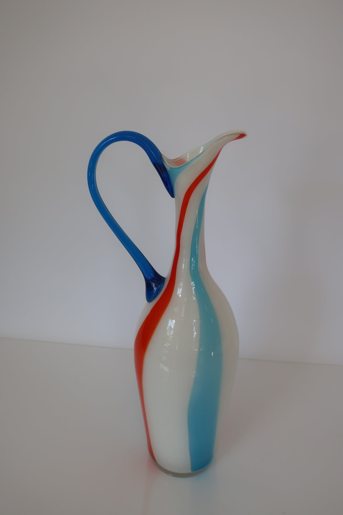 Italian Red, Blue & Milk Pitcher