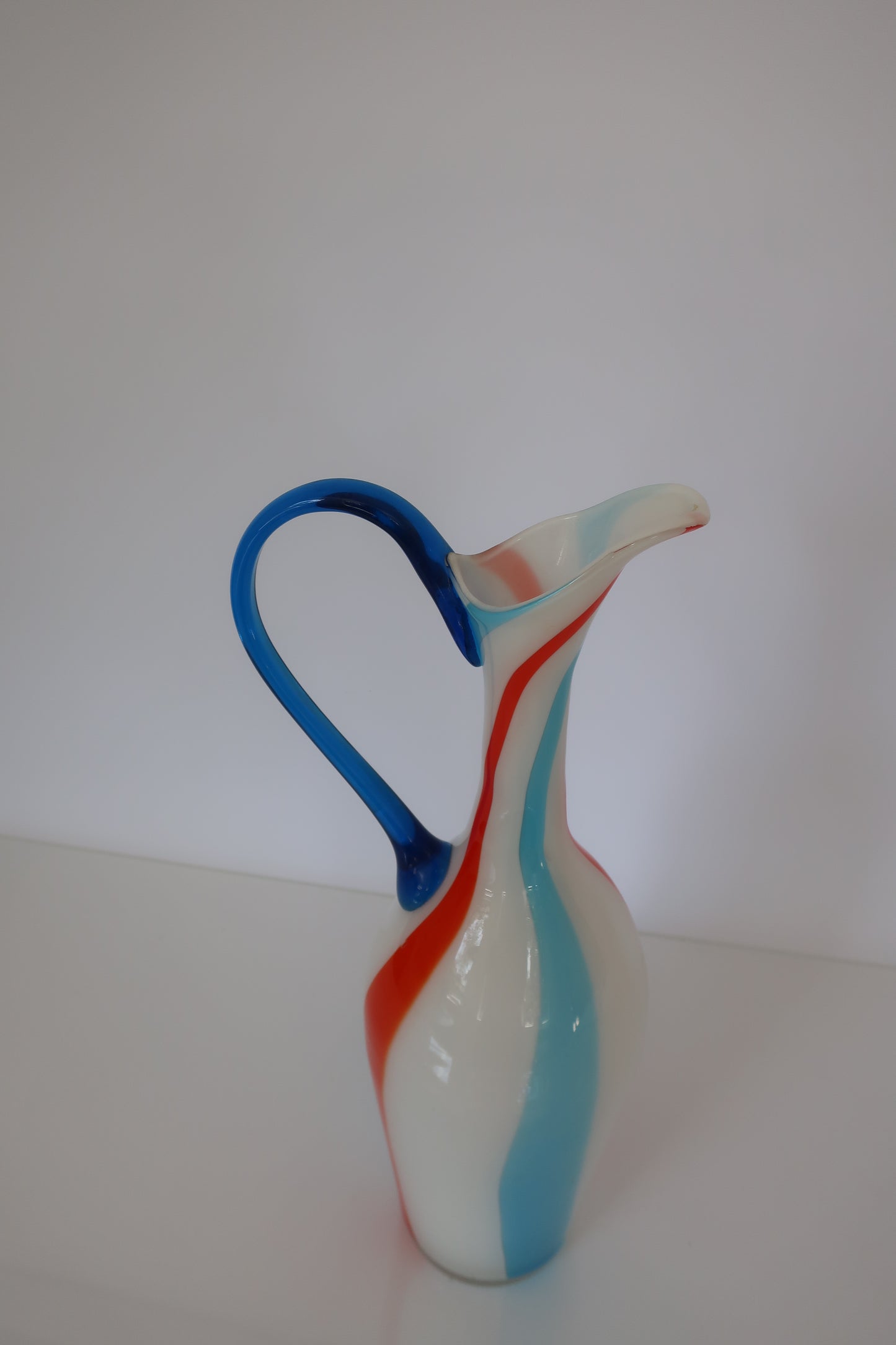 Italian Red, Blue & Milk Pitcher