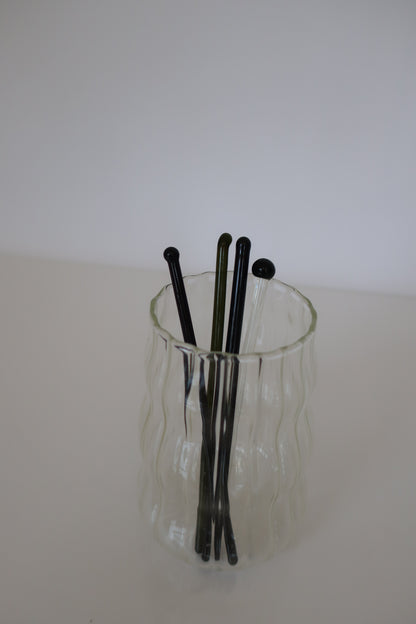 Black Stir Stick Set