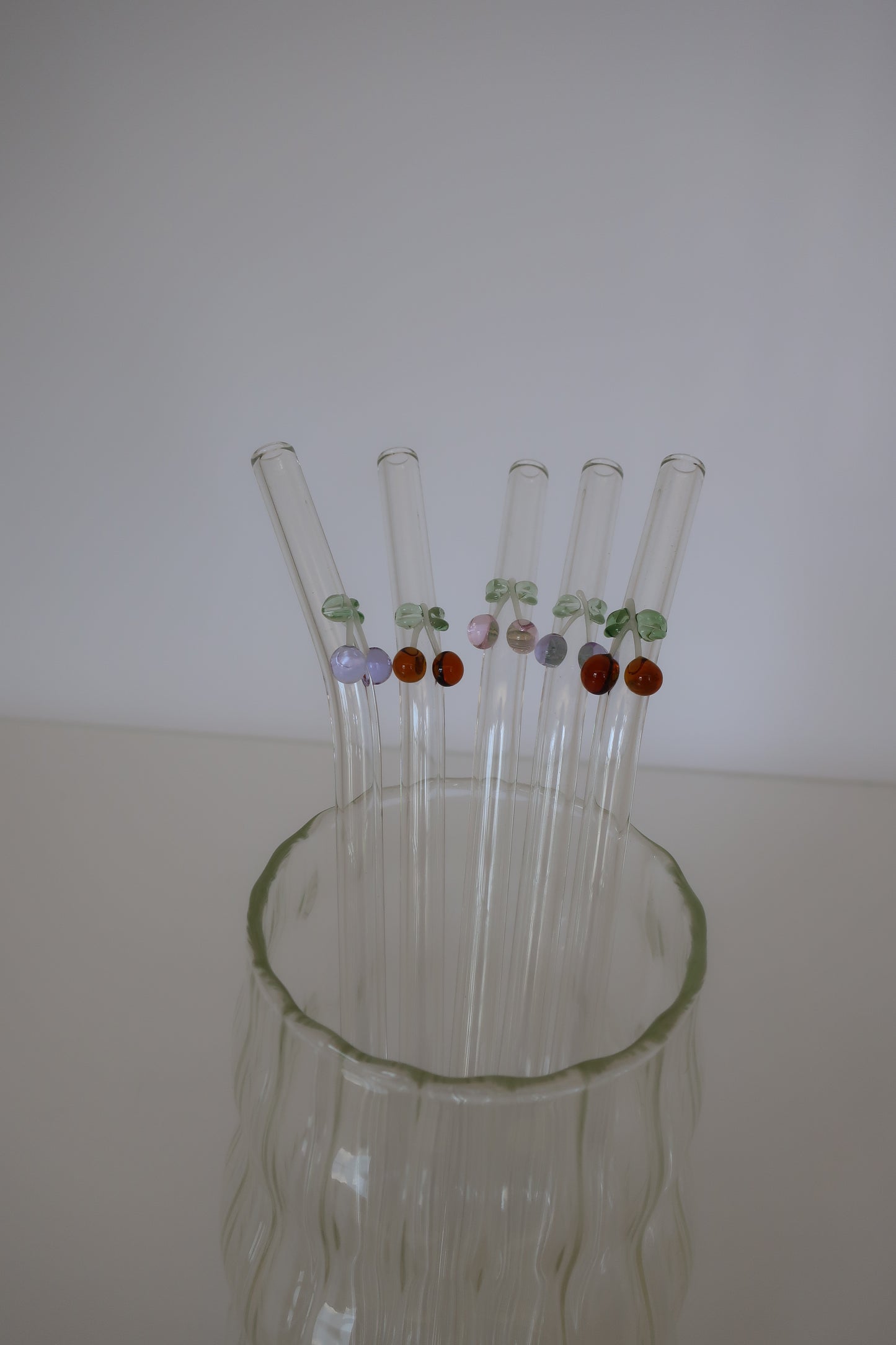 Cherry Straw Set