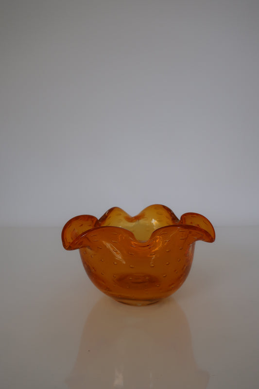 Murano Tangerine Ashtray