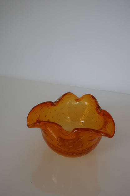 Murano Tangerine Ashtray