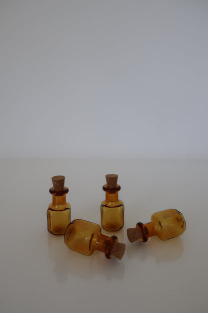 Amber Apothecary Jar Set