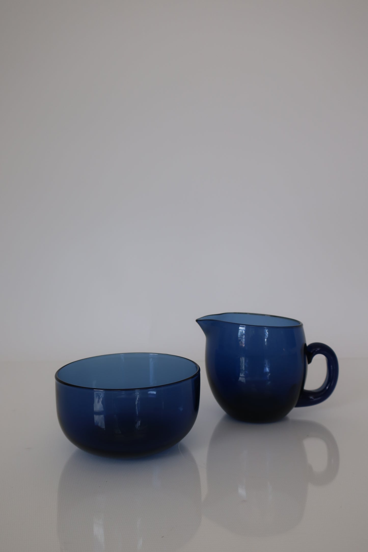 Littala Tapio Wirkkala Blue Sugar / Creamer Set