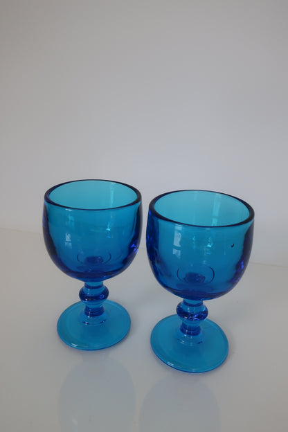 Hoffman Imperial Blue Goblets