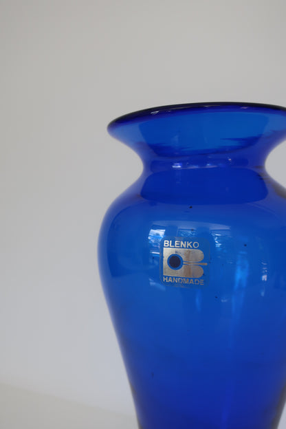 Blenko Blue Vase