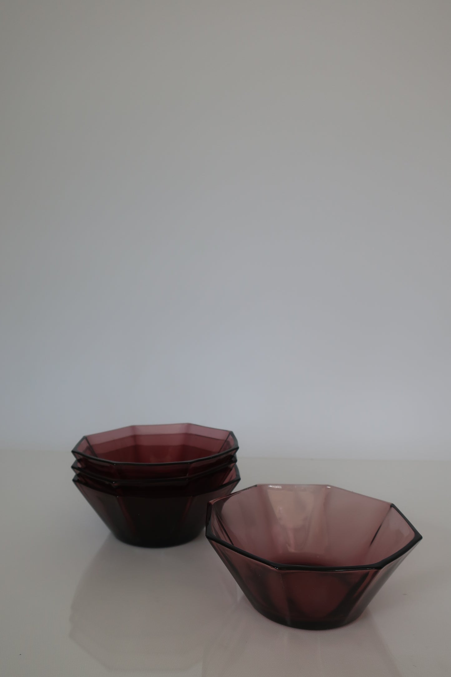 Amethyst Paneled Bowls