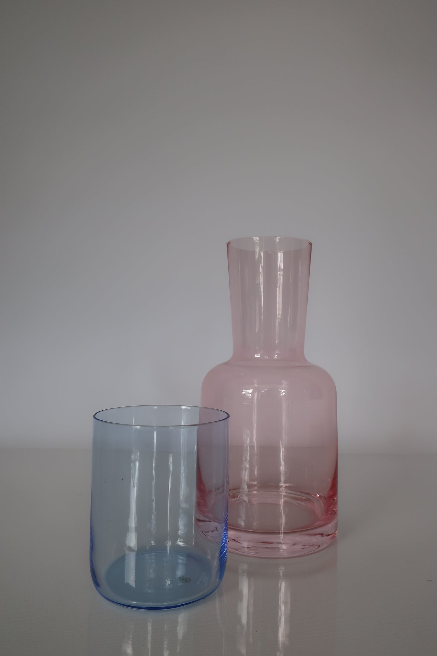 Pink & Blue Bedside Carafe