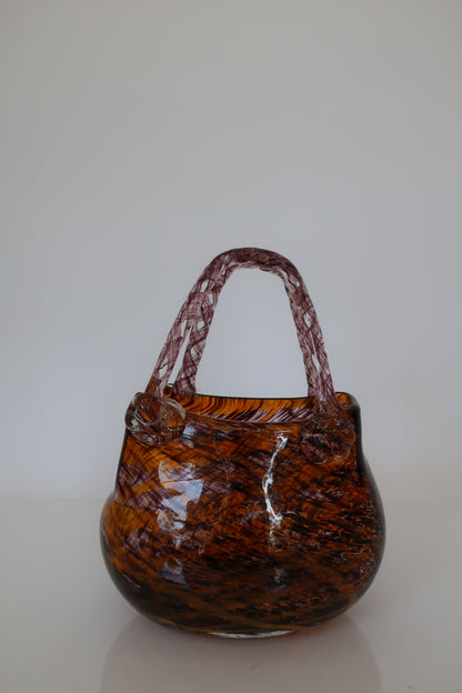 Amber & Amethyst Bag Vase