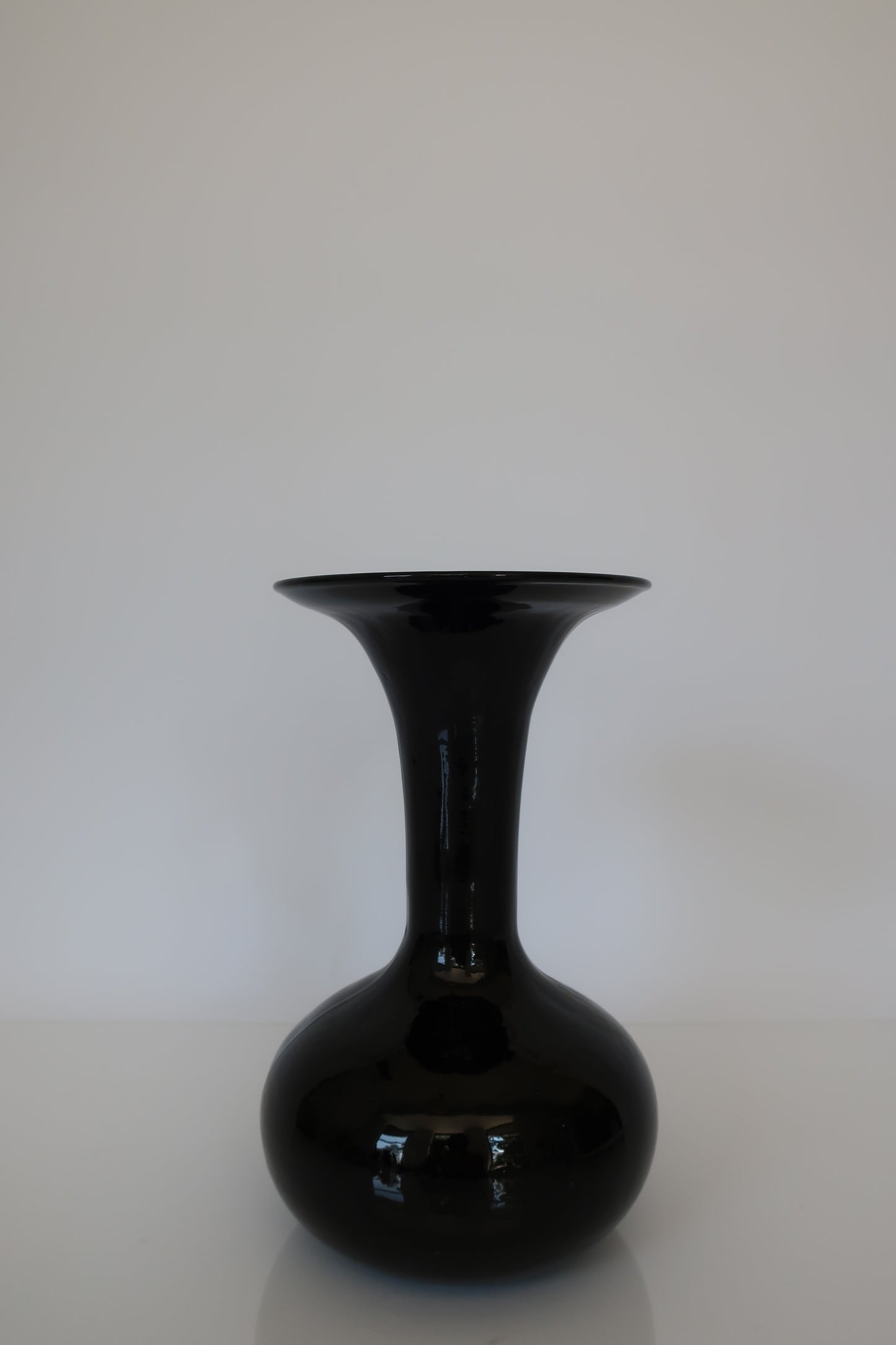 Black Flared Vase