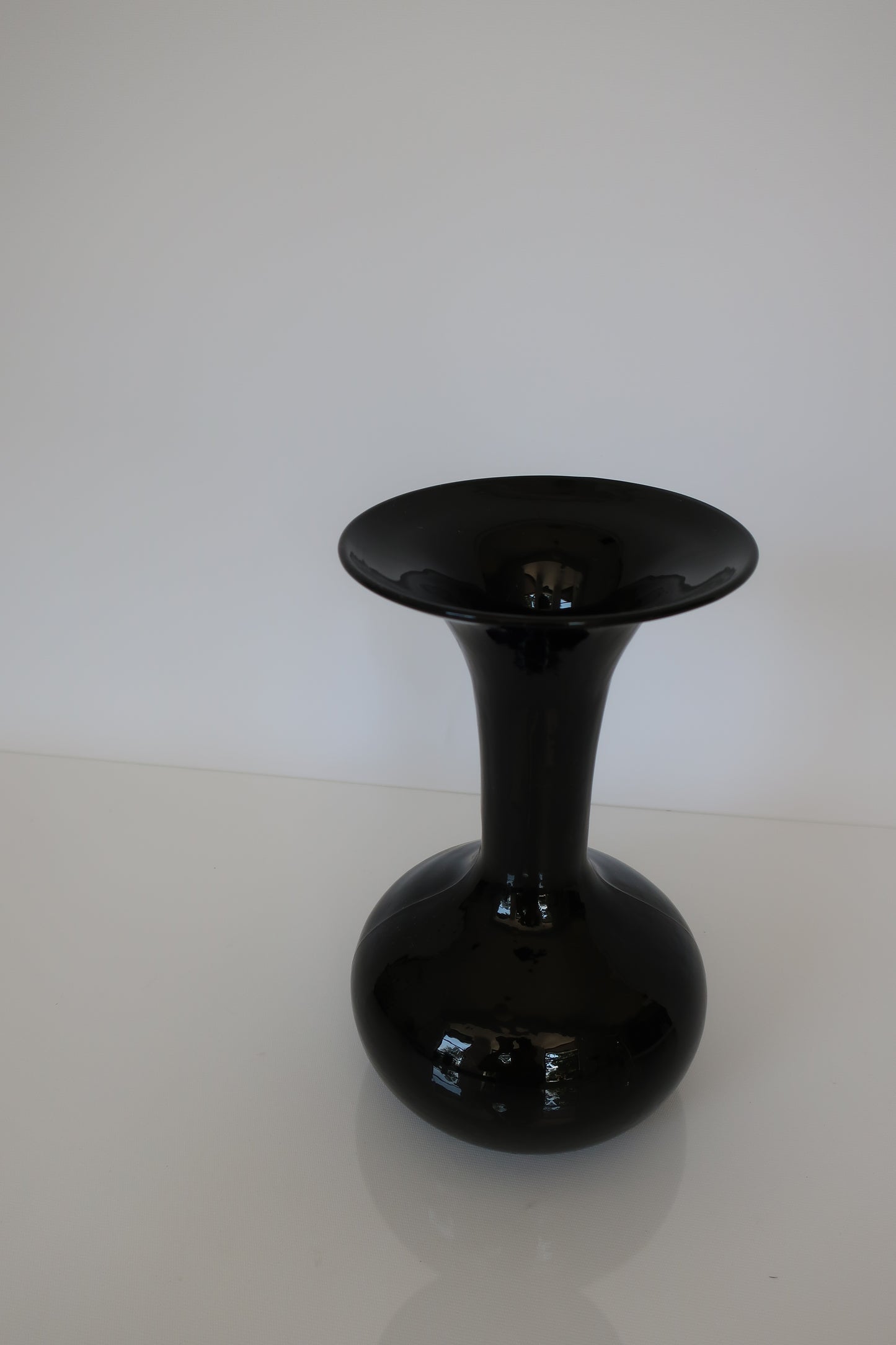 Black Flared Vase