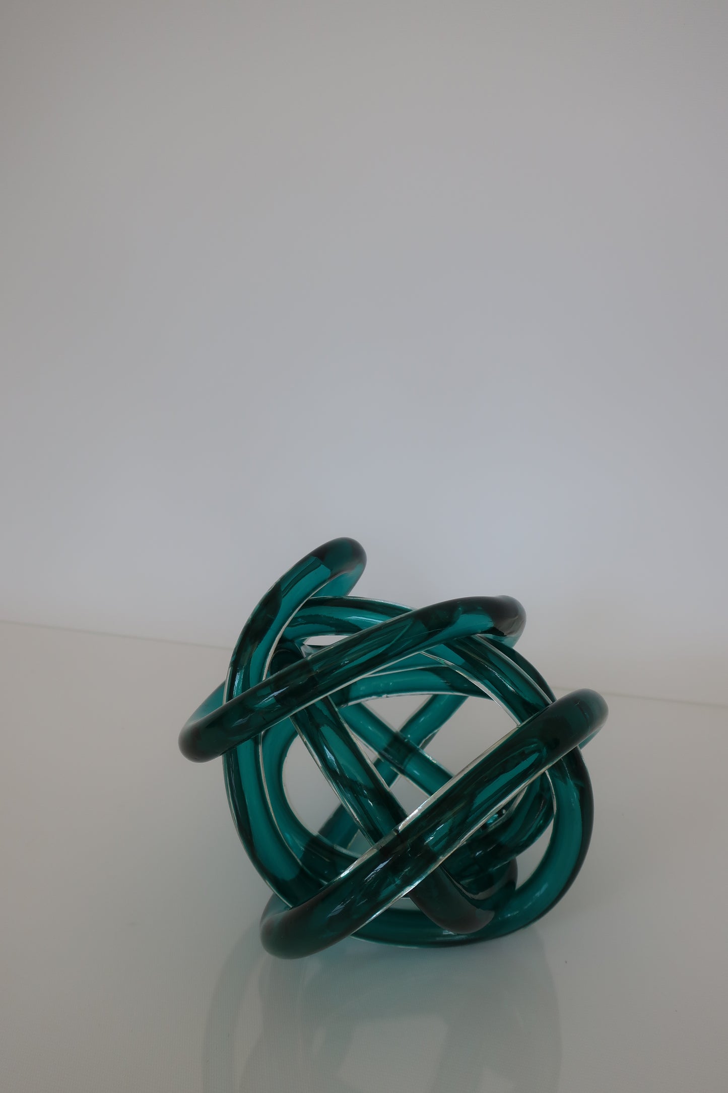 Teal Knot Sculpture