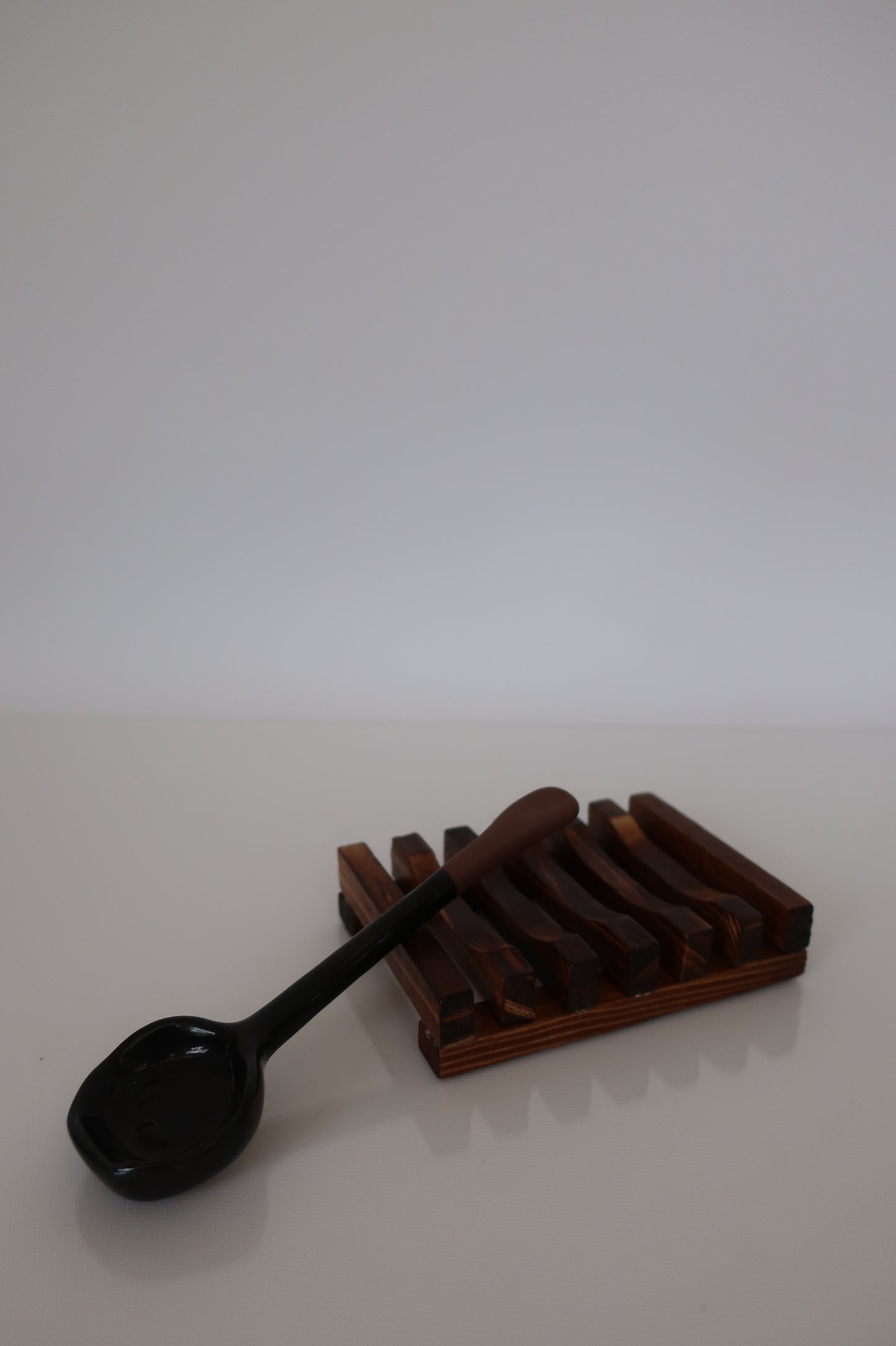 Ceramic Black Spoon