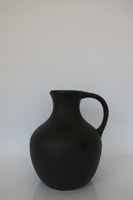 Ceramic Black Jug Vase