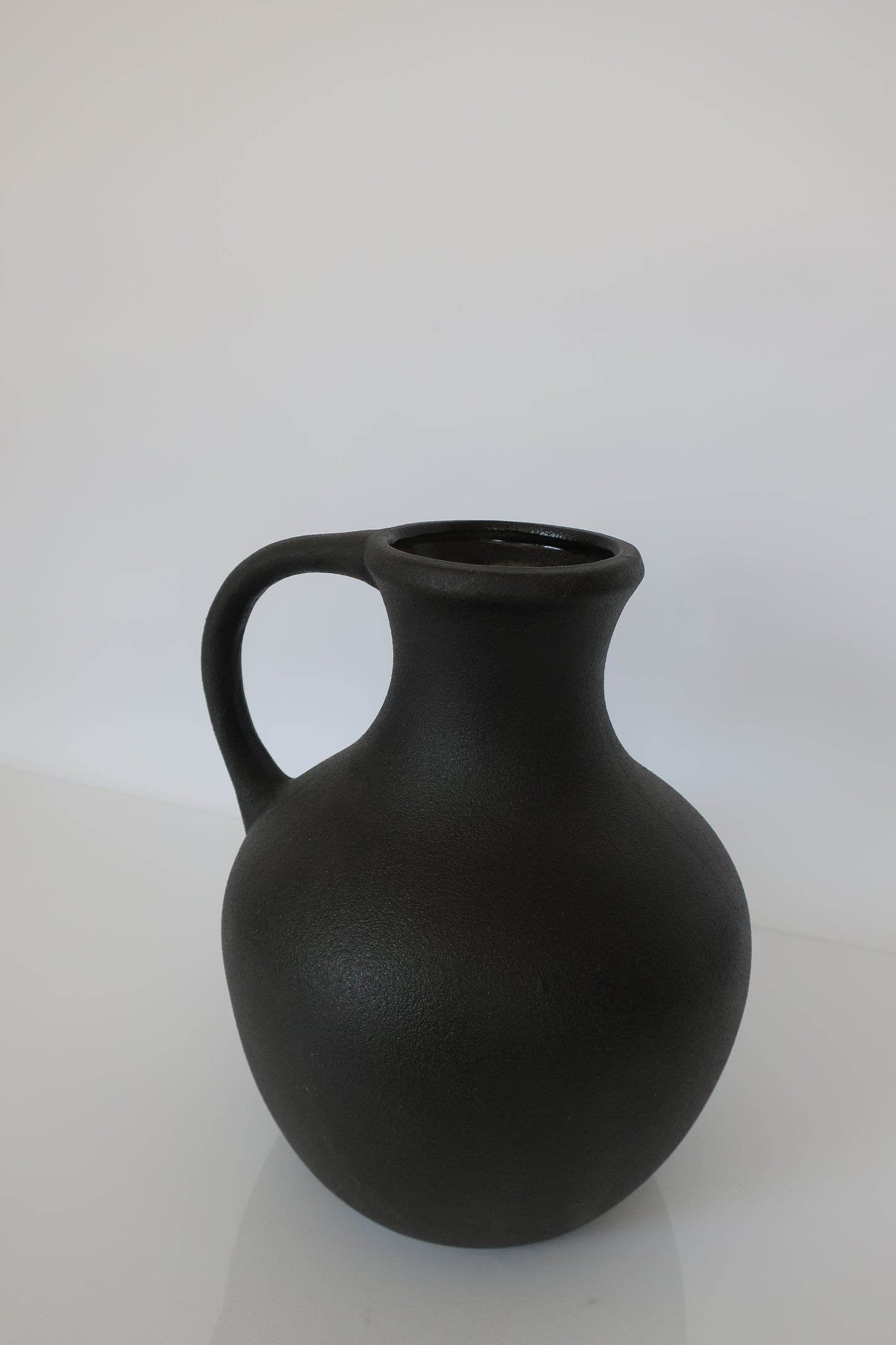 Ceramic Black Jug Vase