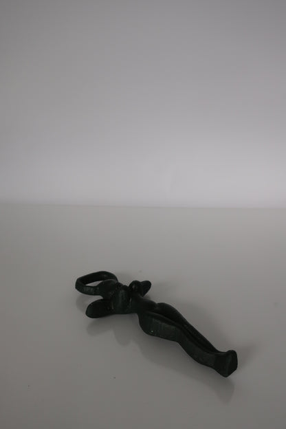 Cast Iron Green Nude Bottle Opener