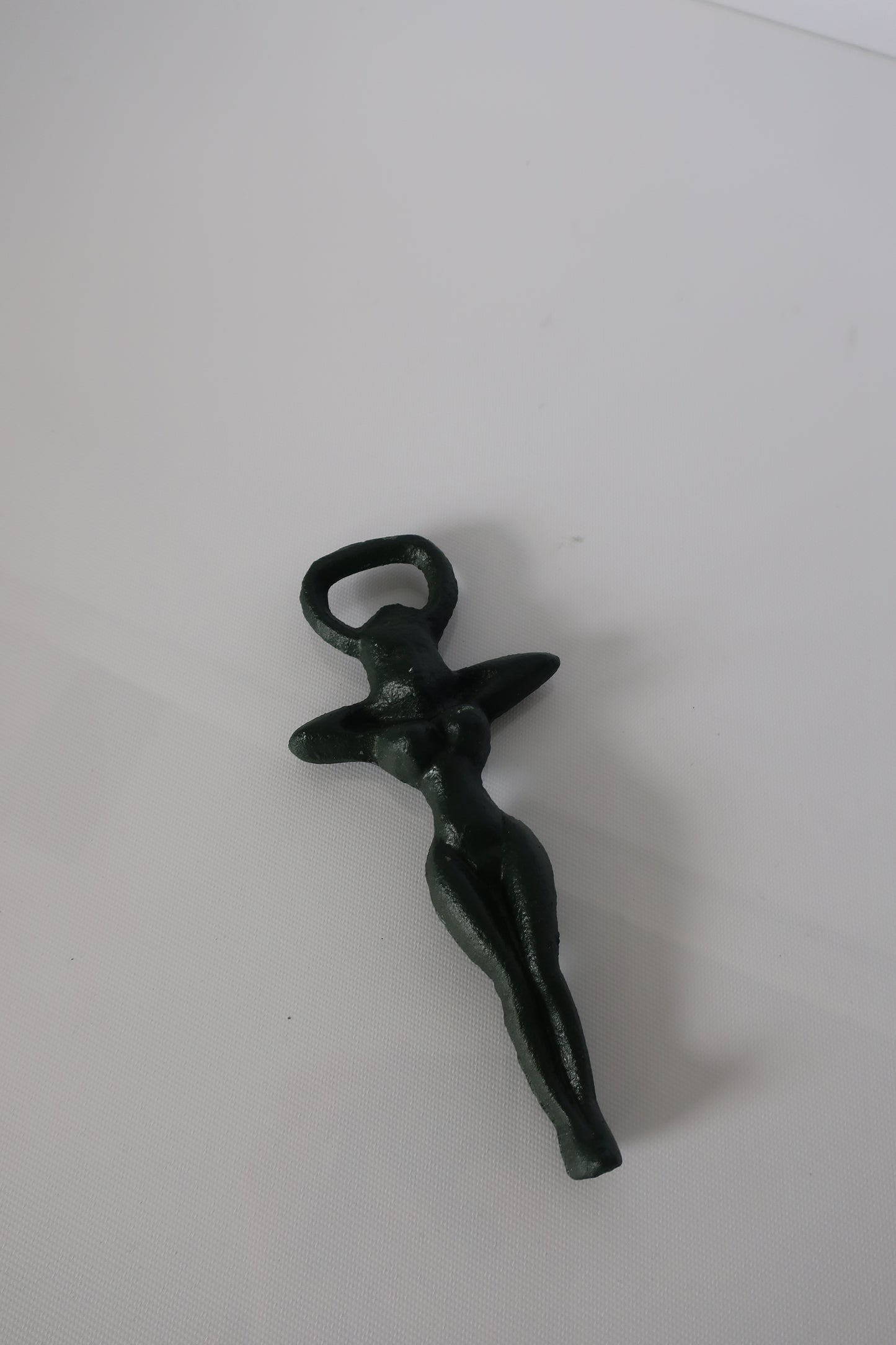 Cast Iron Green Nude Bottle Opener