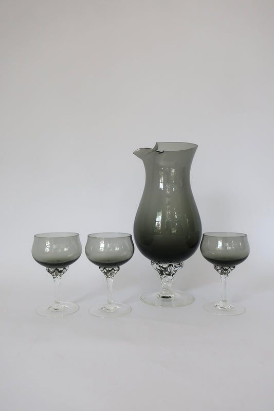 Sasaki Smoke Pitcher & Coupe Set