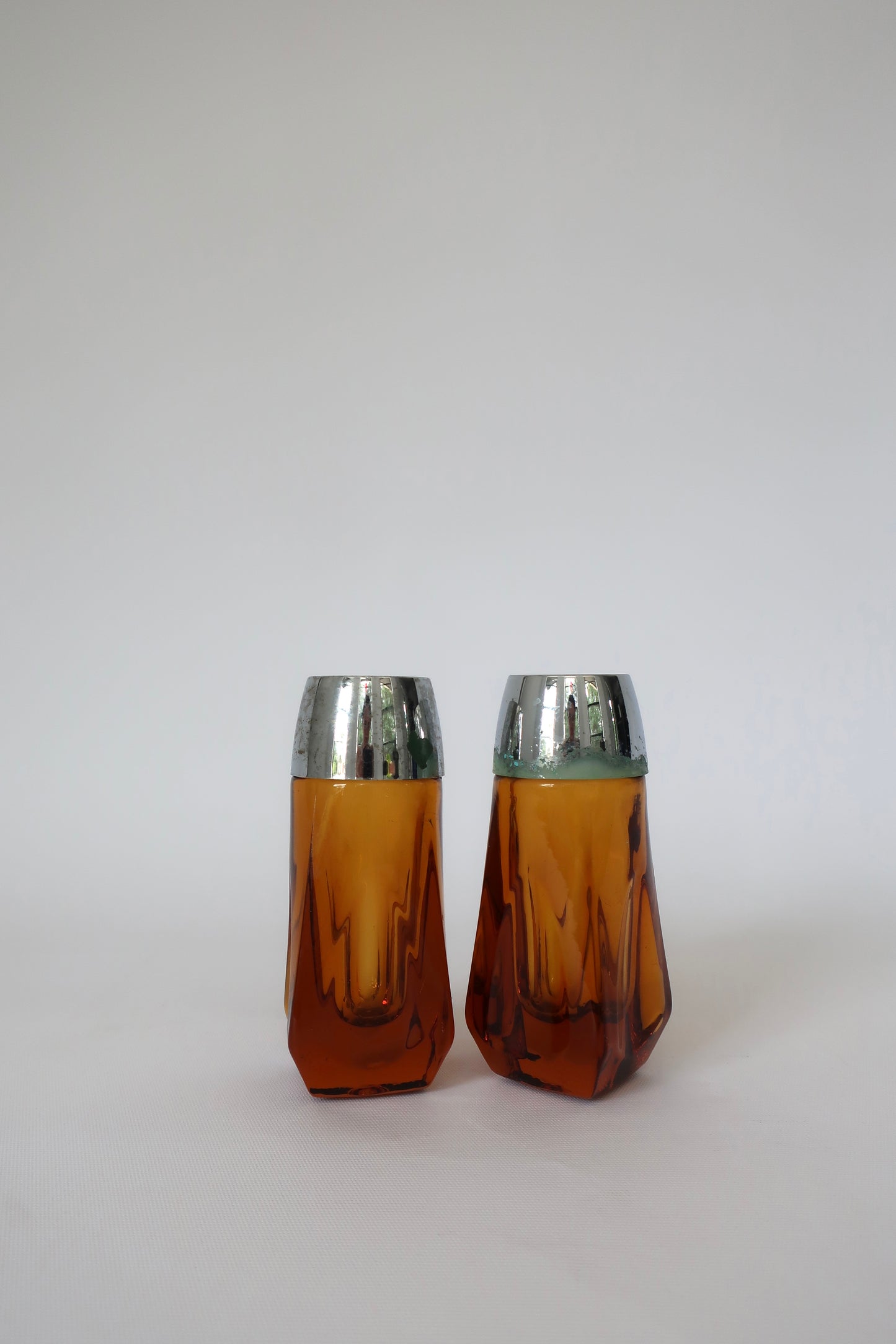 Libbey Amber Salt & Pepper Shakers