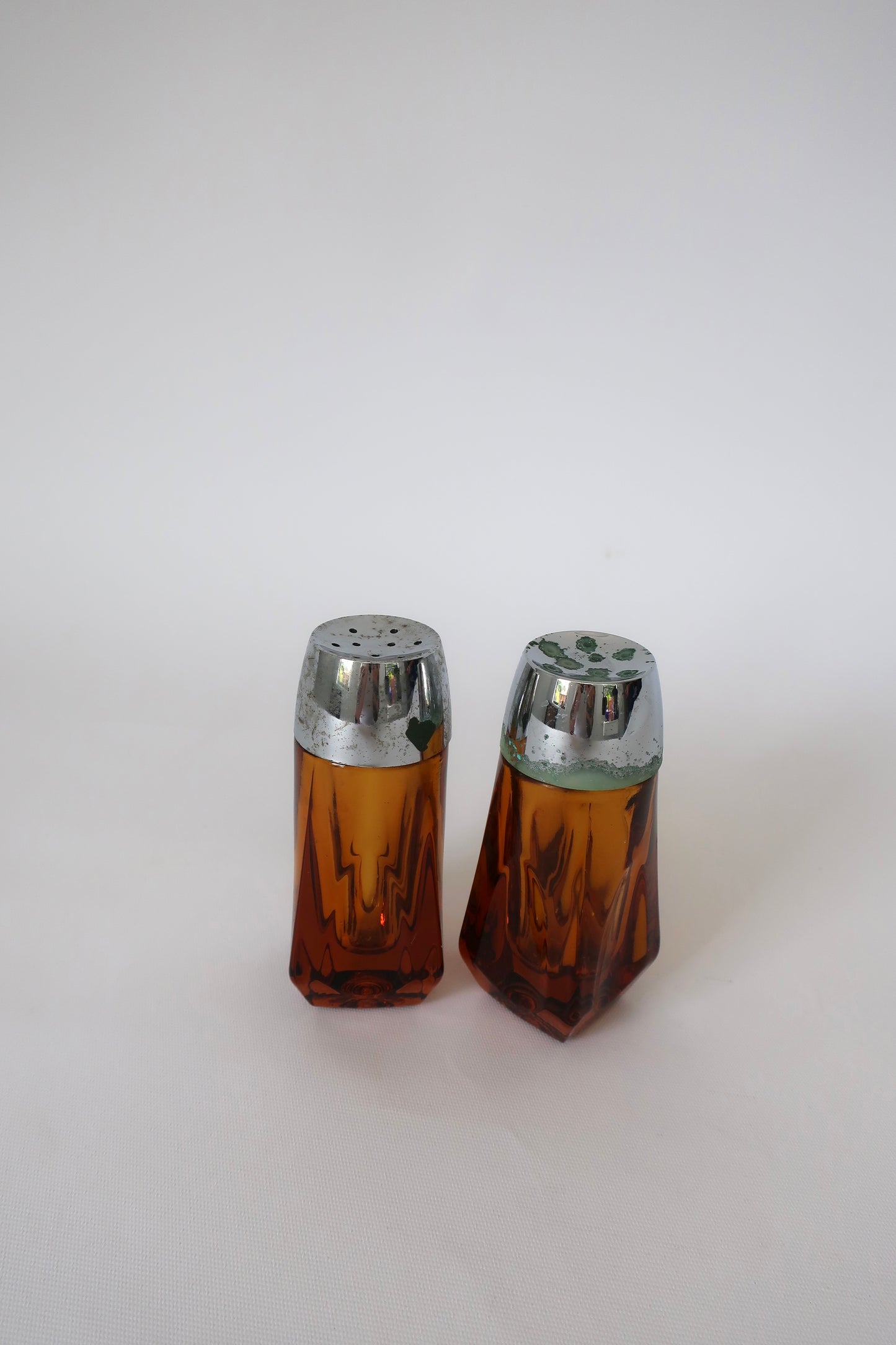 Libbey Amber Salt & Pepper Shakers