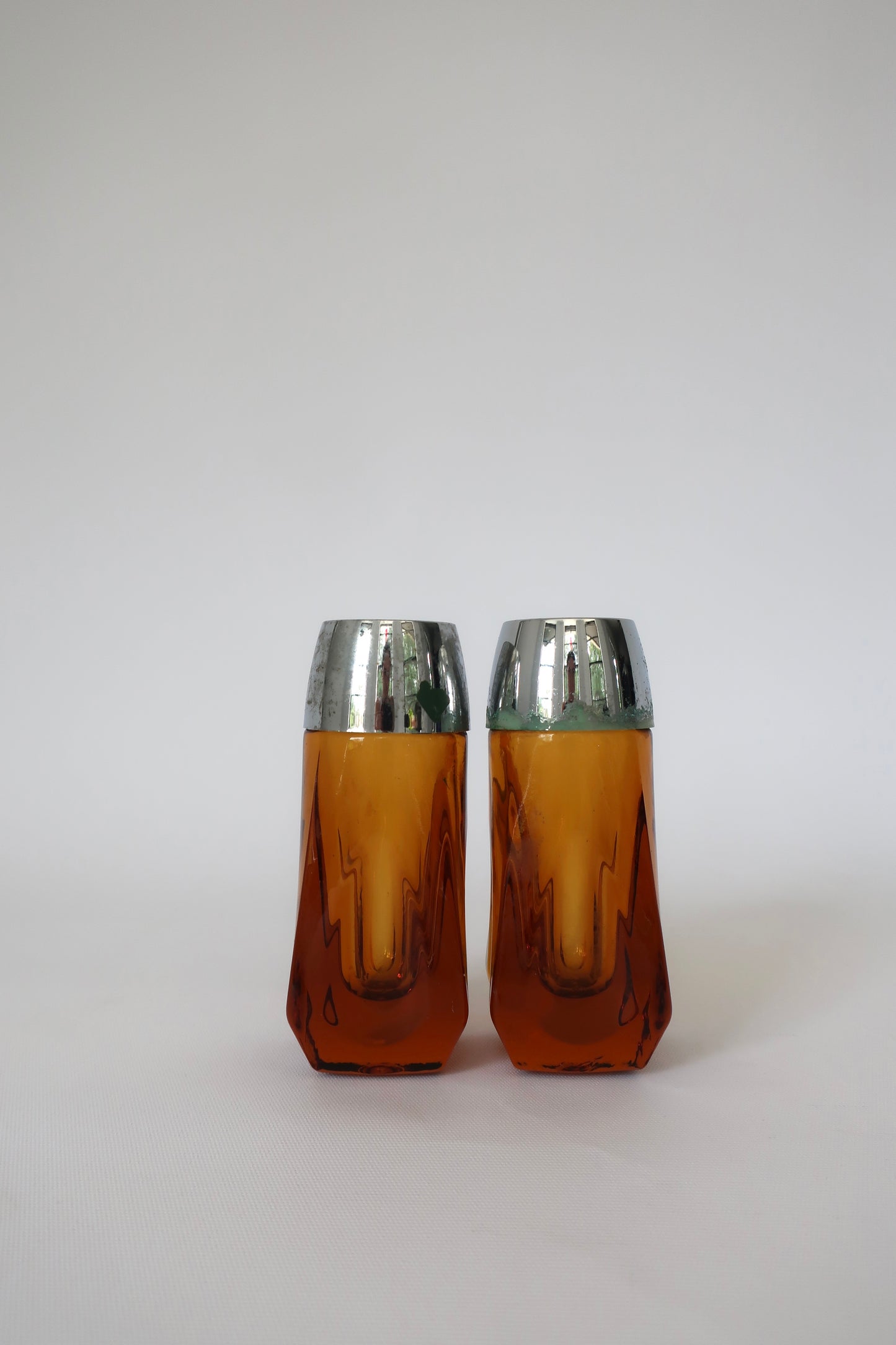 Libbey Amber Salt & Pepper Shakers