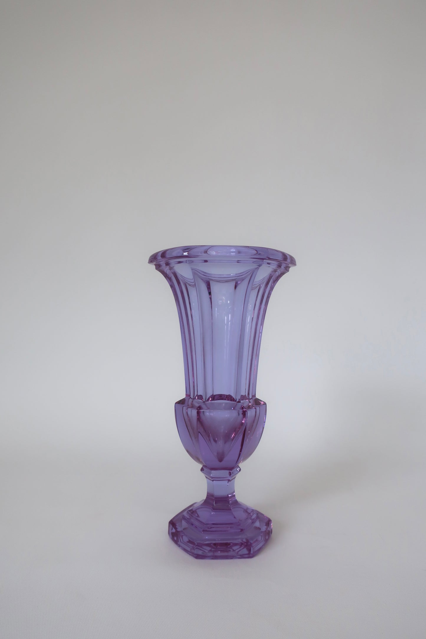 Moser Art Deco Neodymium Alexandrite Vase